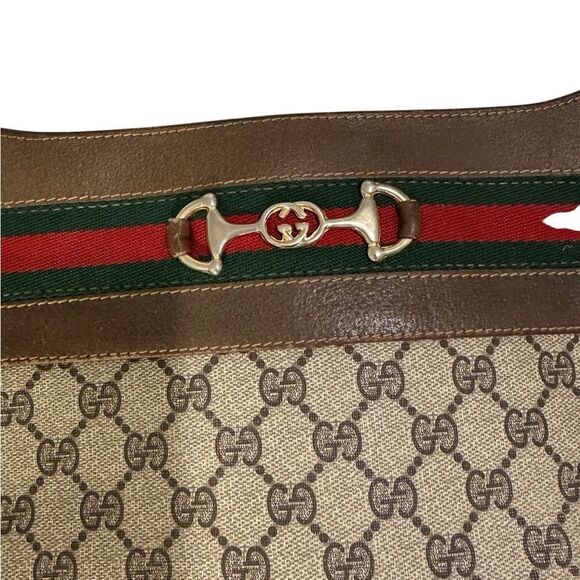 Gucci Secchiello Monogramma GG Vintage horsebit Ophidia Shoulder bag - Picture 5 of 12